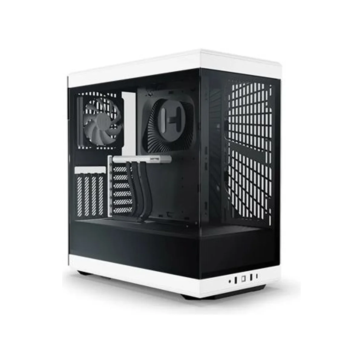 HYTE Y40 Panoramic Glass 4-Slot GPU Support Mid-Tower ATX Gaming Case - Black/White – CS-HYTE-Y40-BW
