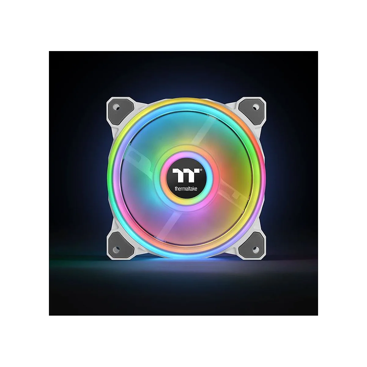 Thermaltake Riing Quad 14 RGB Radiator Fan TT Premium Edition 3 Pack - White (Controller included) view 2