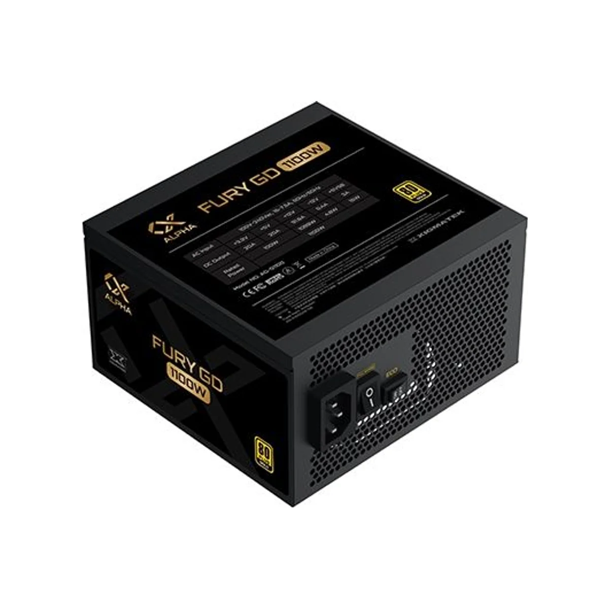 XIGMATEK Fury GD 1100W 80 Plus Gold Fully Modular ATX 3.0 Power Supply - EN40542 view 4