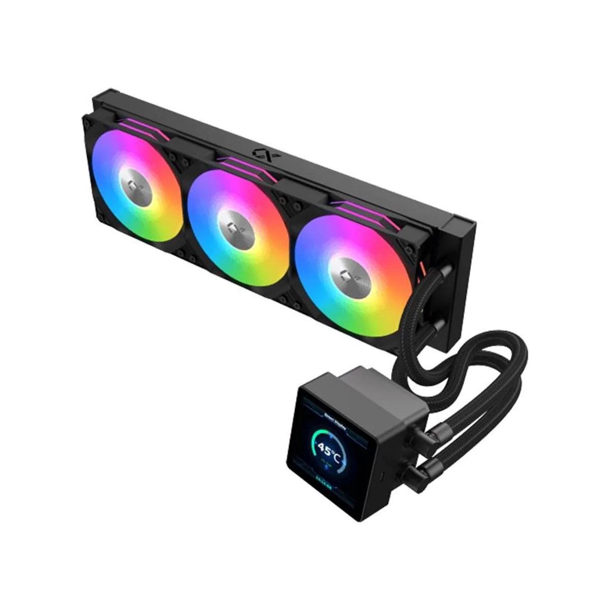 XIGMATEK Connect 360 Smart LCD ARGB CPU Liquid Cooler - Black - EN45233 view 3