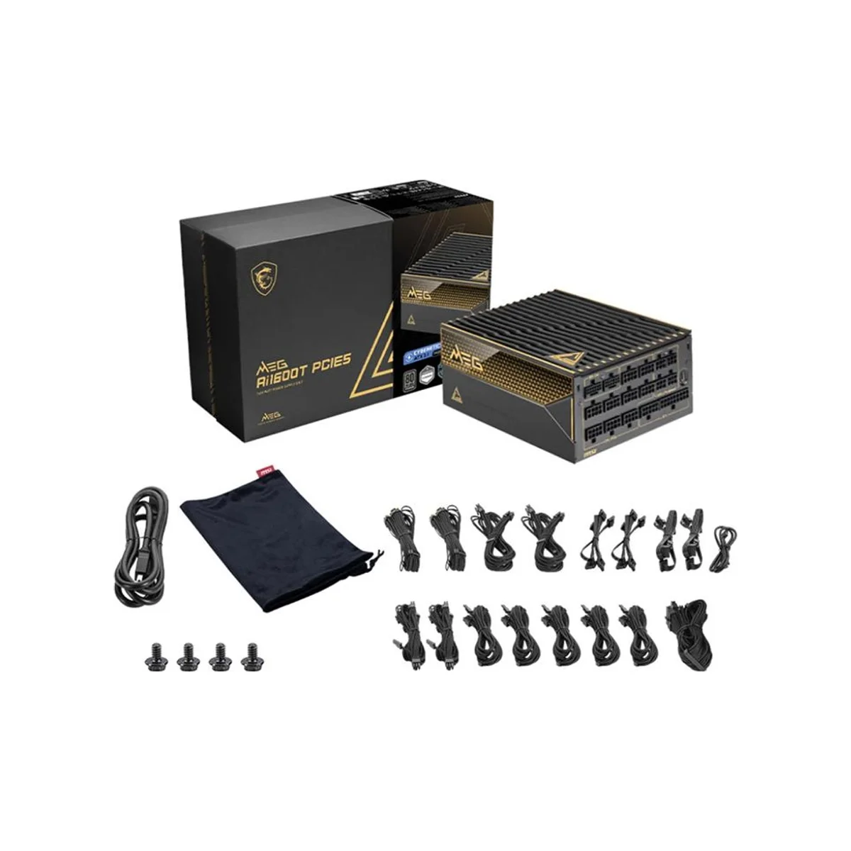 DeepCool PX1000G Fully Modular 1000W ATX 3.0 Power Supply (80+ Gold, PCIe 5.0, Low-Noise, Black) | PX1000G