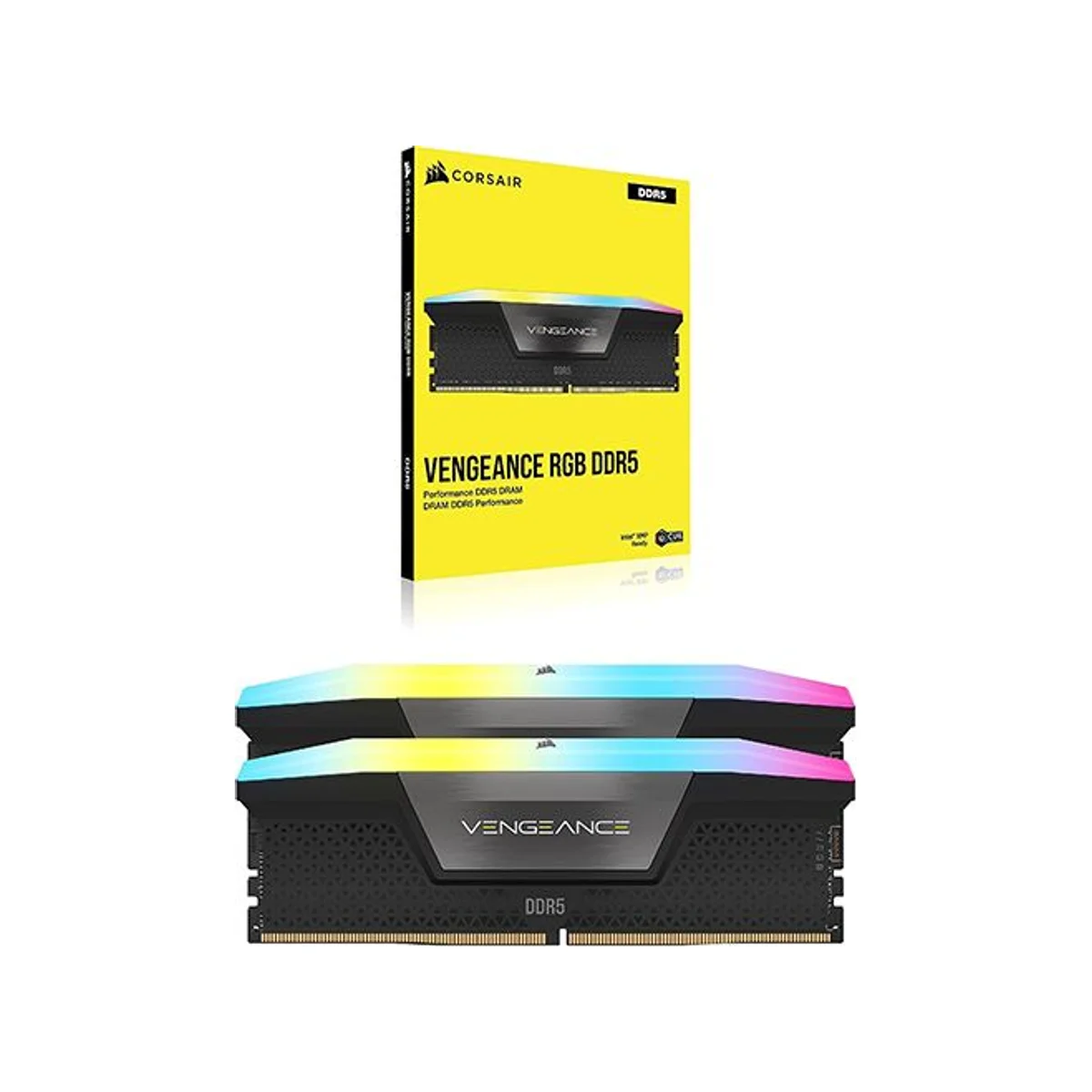 Corsair Vengeance RGB 32 GB (2X16) DDR5 6400MHz RAM Memory (CL36, Black) – CMH32GX5M2B6400C36 view 3