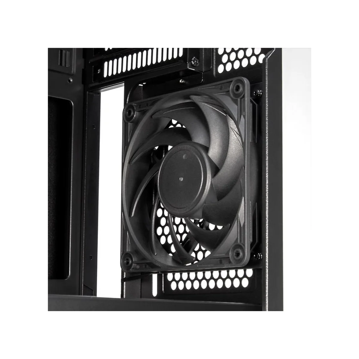 SilverStone CS382 High Performance Micro-ATX NAS Chassis Case - Black - CS382 view 9