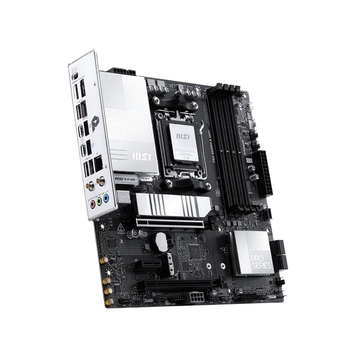 MSI PRO B850M-A WIFI mATX AM5 DDR5 Motherboard - Black - 911-7E66-002 view 4
