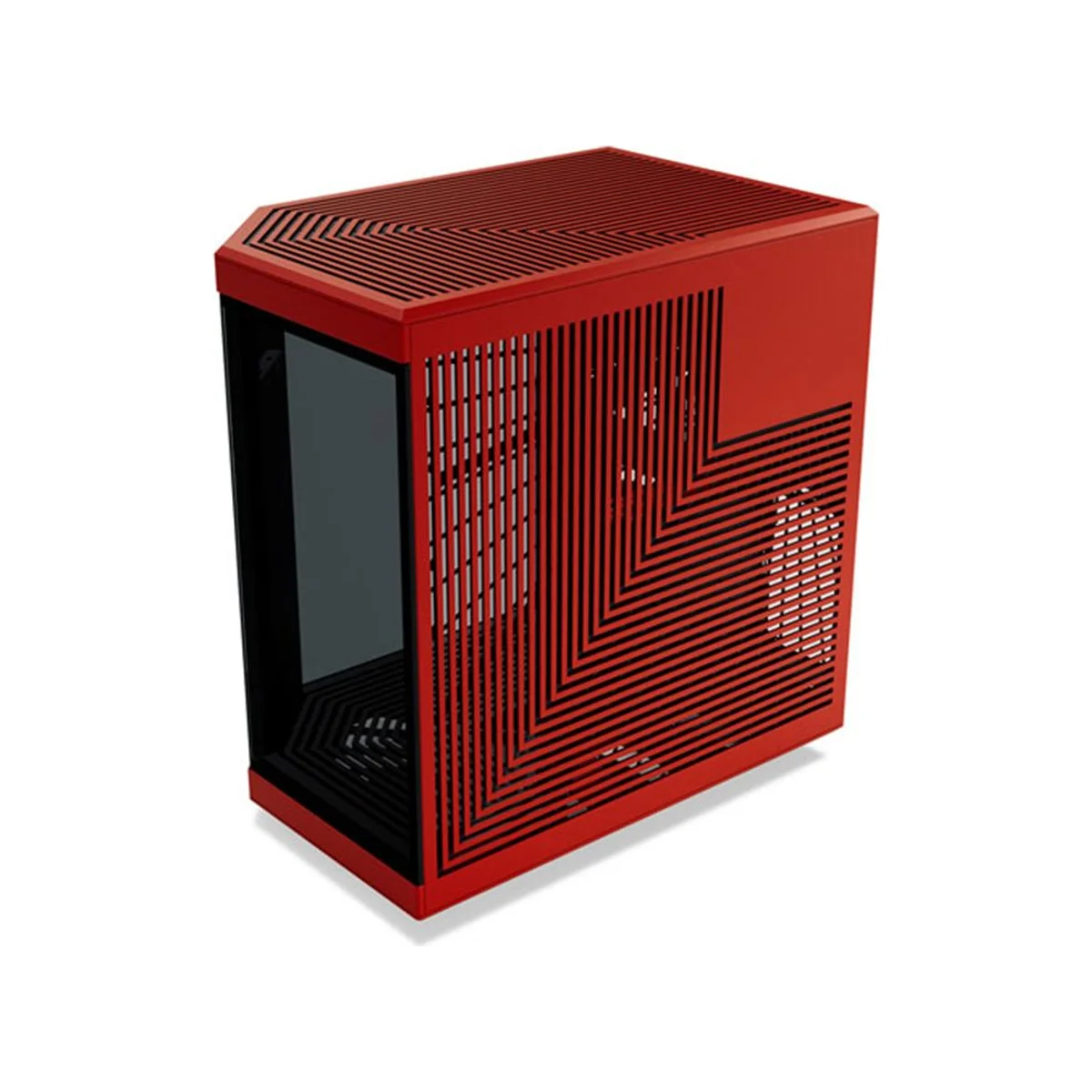 Hyte Y70 Touch Infinite Dual-Chamber Mid-Tower ATX Gaming Case - Red – CS-HYTE-Y70TI-RB view 3