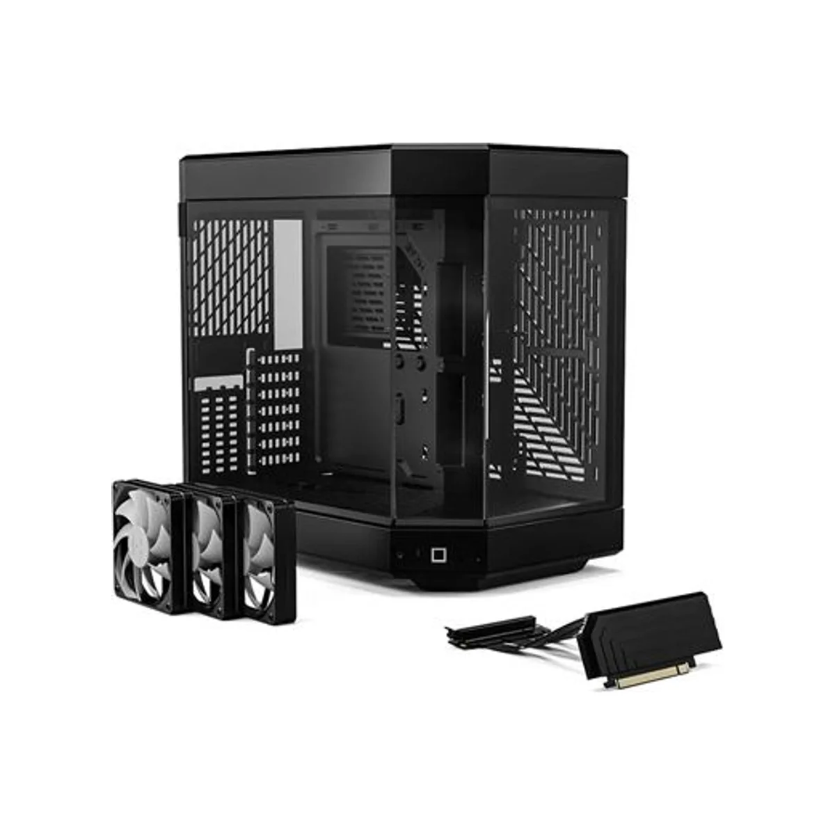 HYTE Y60 Dual-Chamber Panoramic Glass Vertical GPU Mid-Tower ATX Gaming Case - Black – CS-HYTE-Y60-B view 3