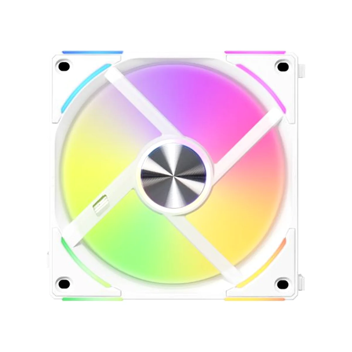 Lian Li UNI FAN AL120 V2 RGB 120mm Triple Pack Cooling Fan - White - UF-AL120V2-3W view 3