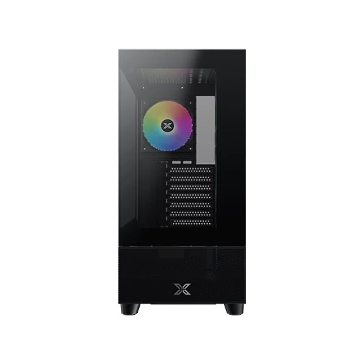 Xigmatek Endorphin Air V2 Tempered Glass ARGB ATX Gaming Case - Black - EN41822 view 3