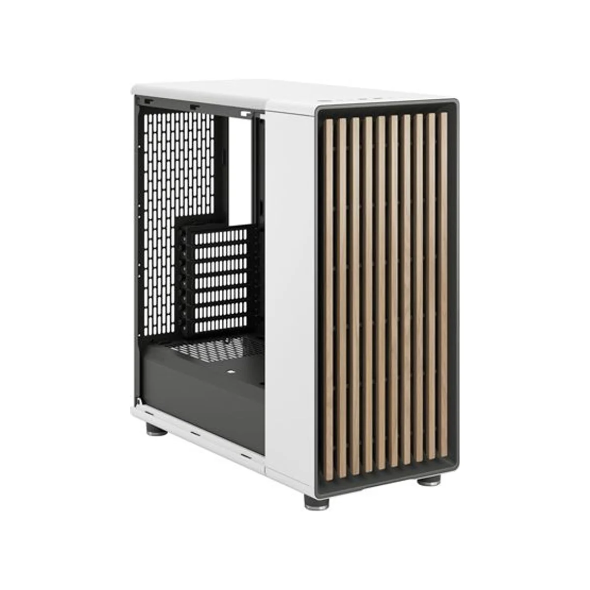 Fractal North Chalk White Airflow Mid-Tower ATX Gaming Case - White – FD-C-NOR1C-03 view 4