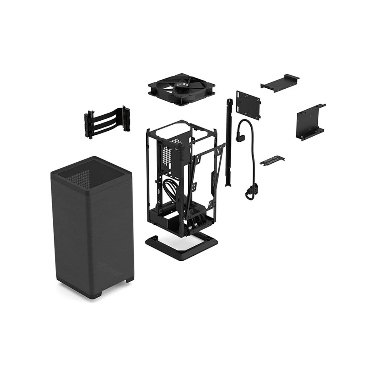 Fractal Design Mood Mini-ITX Small Form Factor Case (Black, 325mm Max GPU, 130mm Max PSU) - FD-C-MOD1N-02 view 13