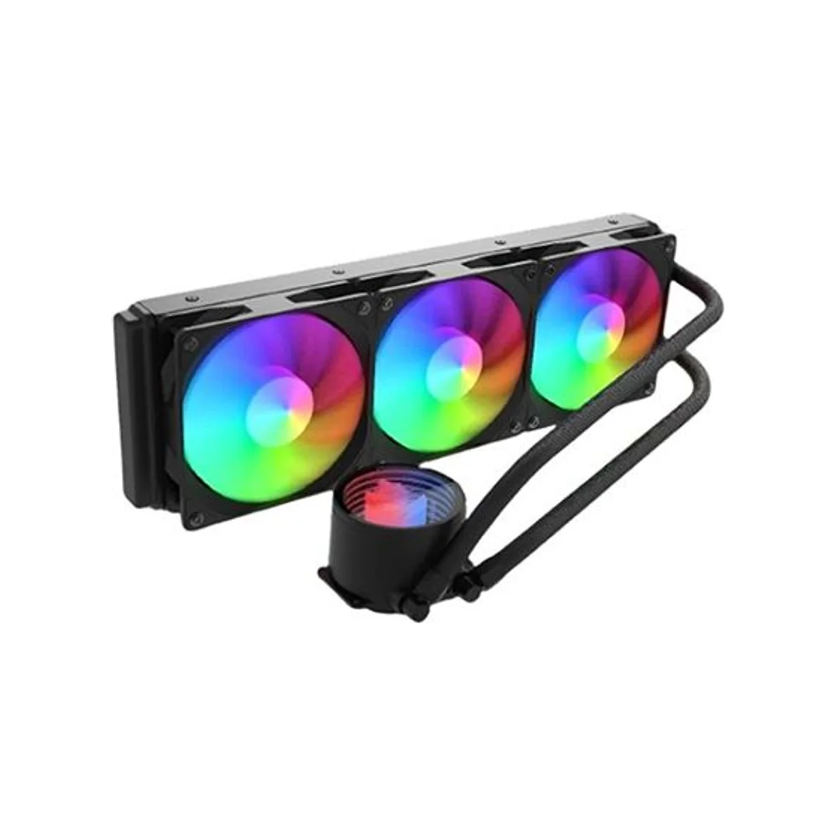 REDRAGON CCW-3013 ARGB AIO 360 CPU Liquid Cooler - Black (360mm Radiator, 2000 RPM Fans, ARGB Infinity Mirror) - CCW-3013 view 2