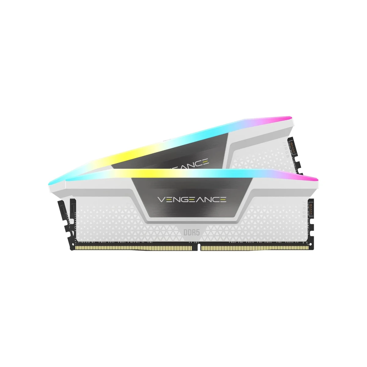 Corsair Vengeance RGB 32 GB (2X16) DDR5 6400MHz RAM Memory (CL36, White) – CMH32GX5M2B6400C36W