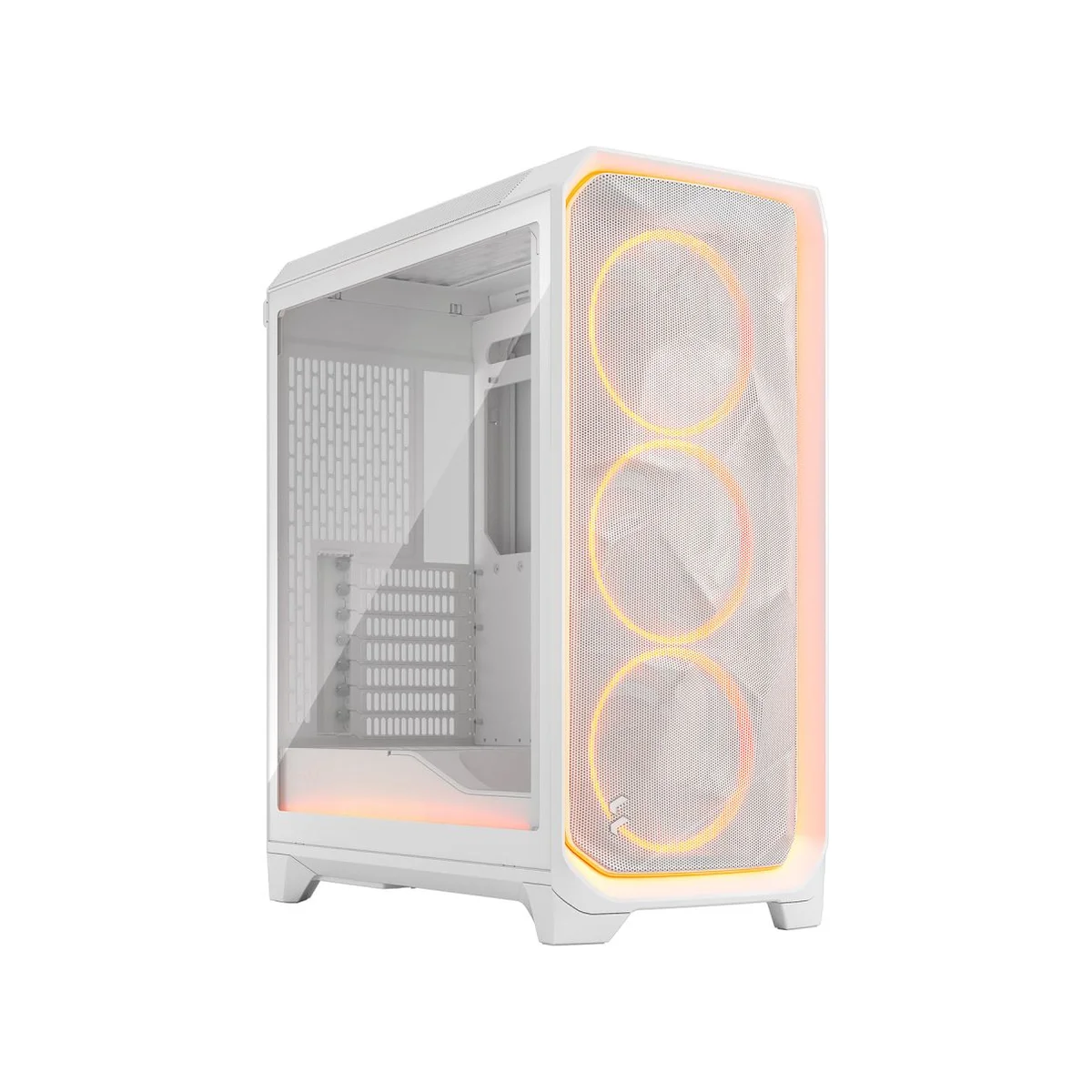 Fractal Design Meshify 3 Ambience Pro RGB Tempered-Glass Mid-Tower ATX Gaming Case - White - FD-C-MES3A-05