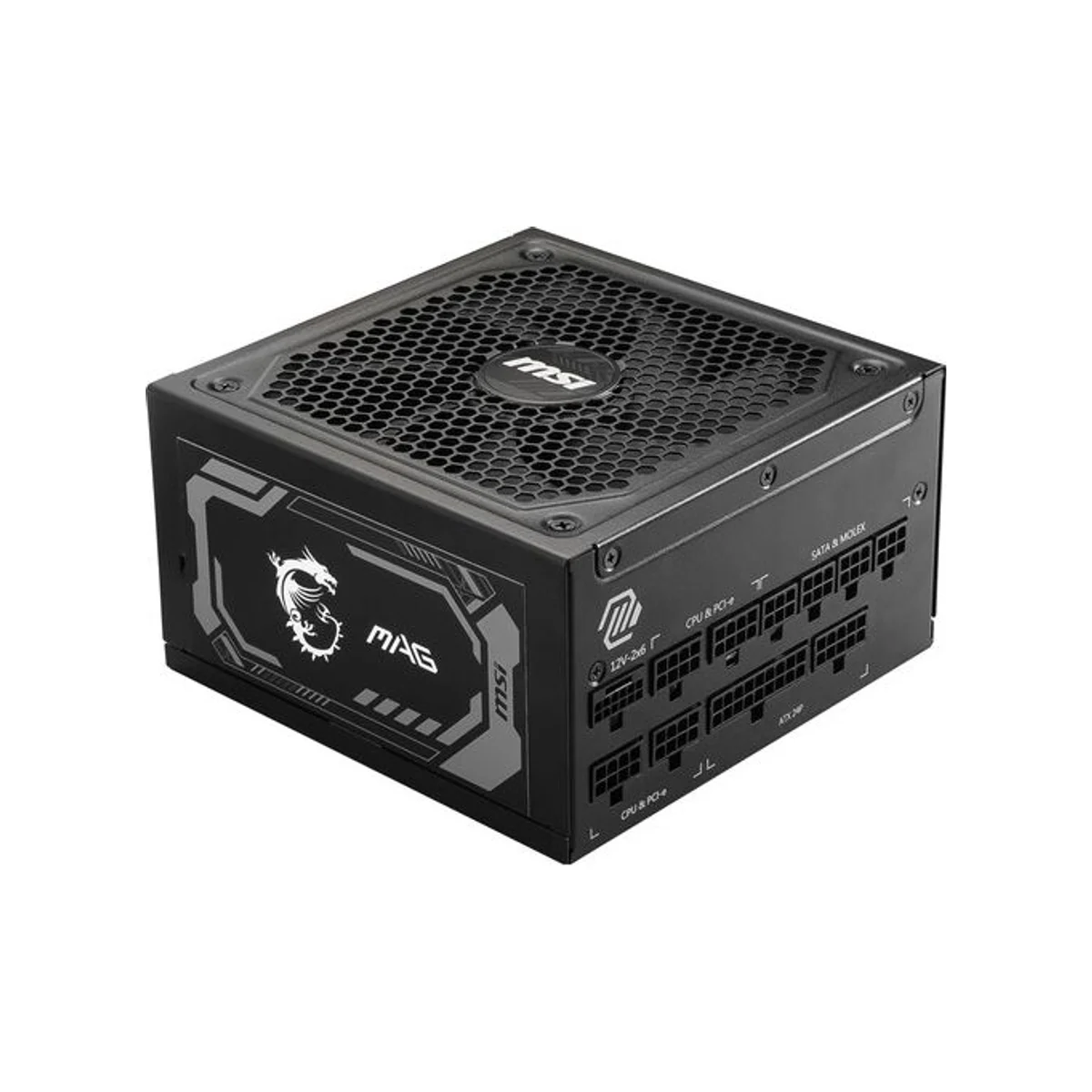 MSI MAG A1000GL PCIE5 1000W 80 PLUS Gold Modular Power Supply - Black - 306-7ZP9B18-CE0