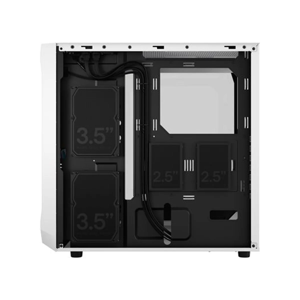 Fractal Focus 2 Clear Tint Tempered Glass RGB ATX Gaming Case - White - FD-C-FOC2A-04 view 5