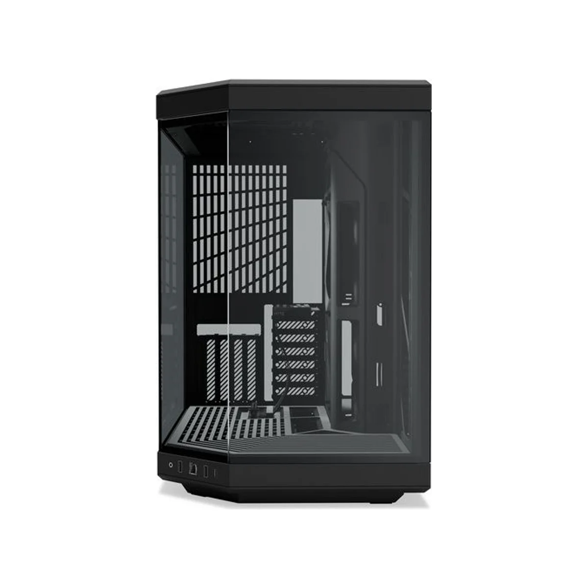 HYTE Y70 Dual-Chamber Mid-Tower E-ATX Gaming Case - Black (PCIe 4.0 Riser) – CS-HYTE-Y70-B view 2