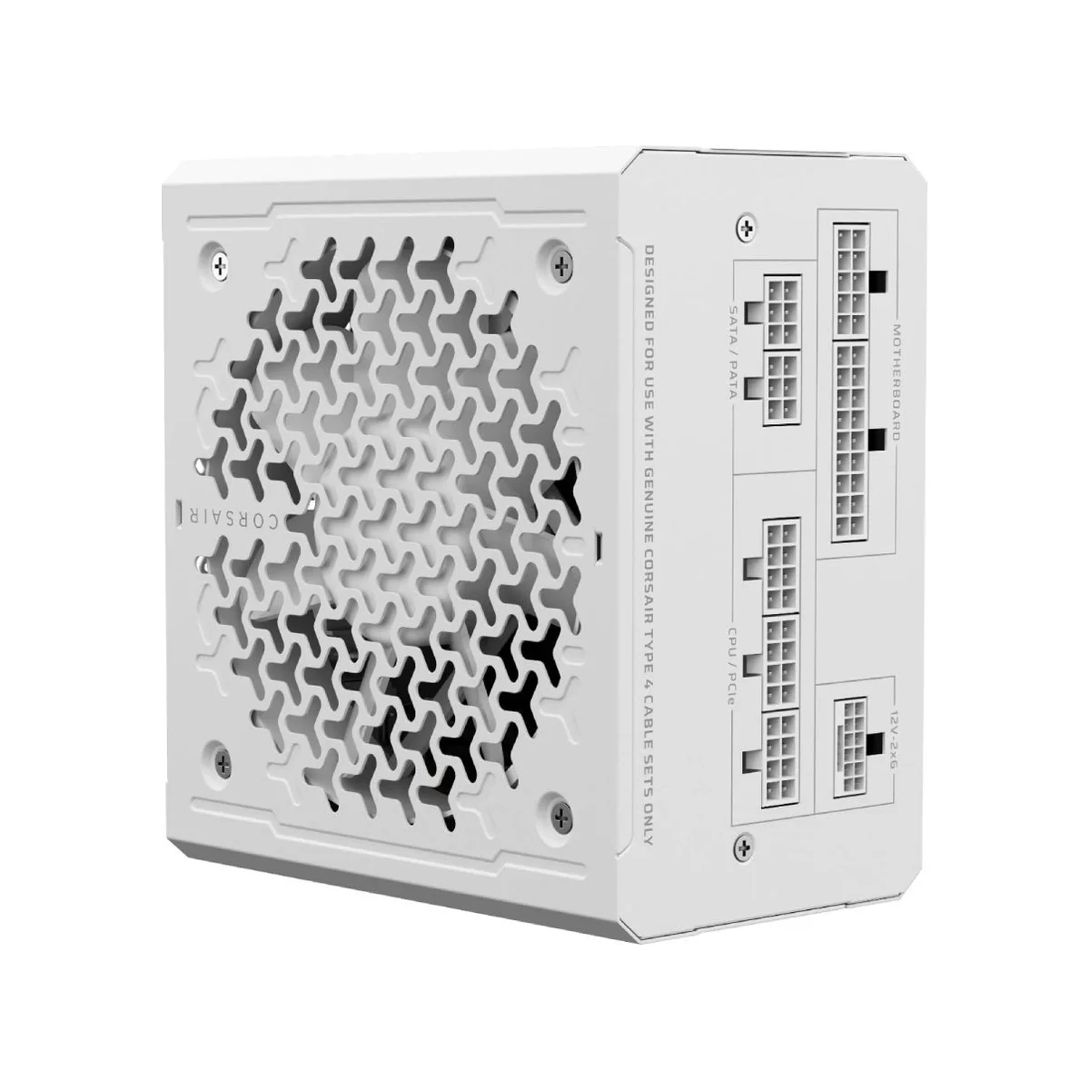 CORSAIR RM850e White Fully Modular Low-Noise ATX 3.1 Power Supply (850W, Cybenetics Gold, 120mm Fan) - CP-9020293-UK view 2
