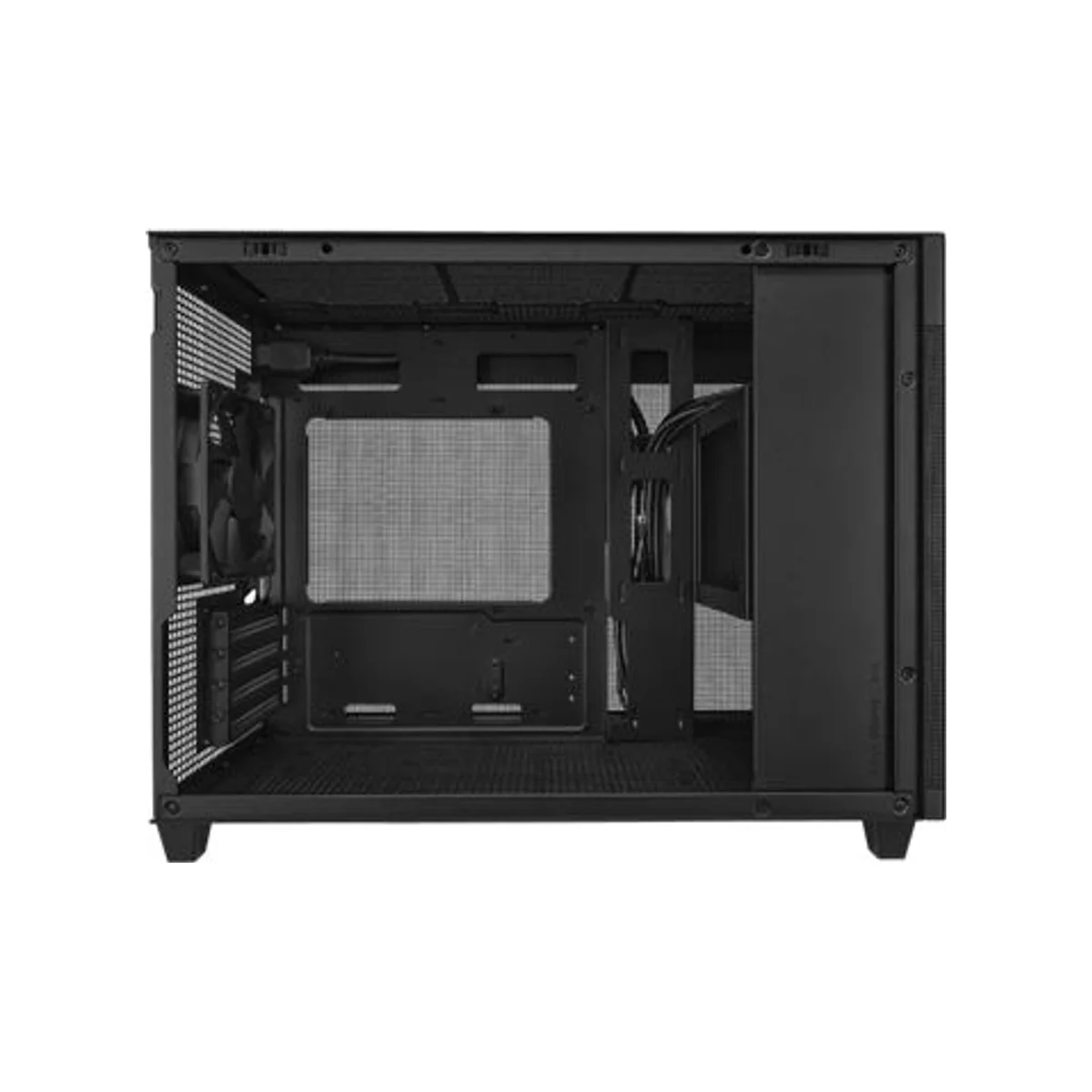 ASUS Prime AP201 Airflow Dual-Chamber Mini-Tower mATX Gaming Case - Black 3 ARGB Fans Included – 90DC00G0-B39000 view 3