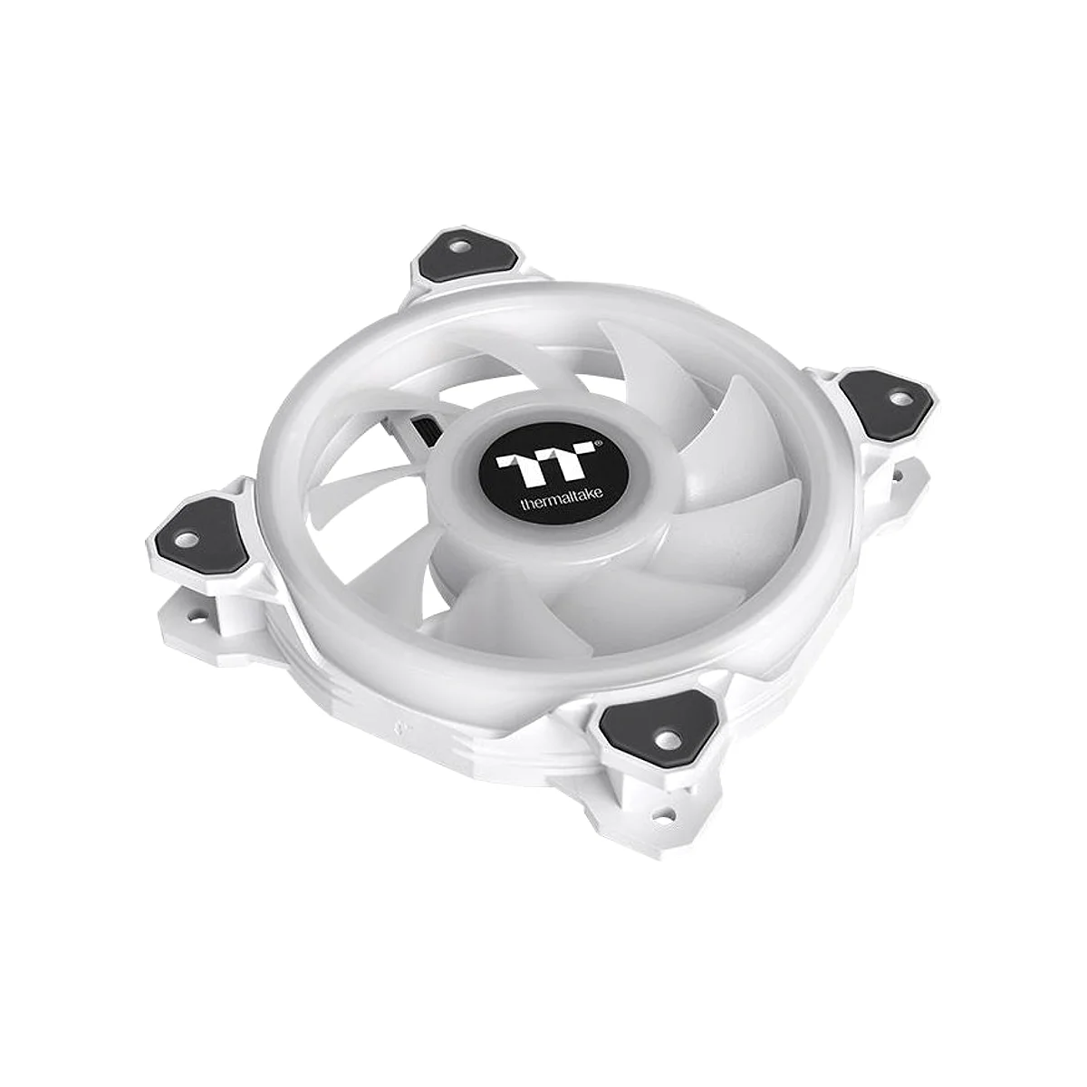 Thermaltake Riing Quad 14 RGB Radiator Fan TT Premium Edition 3 Pack - White (Controller included) view 3