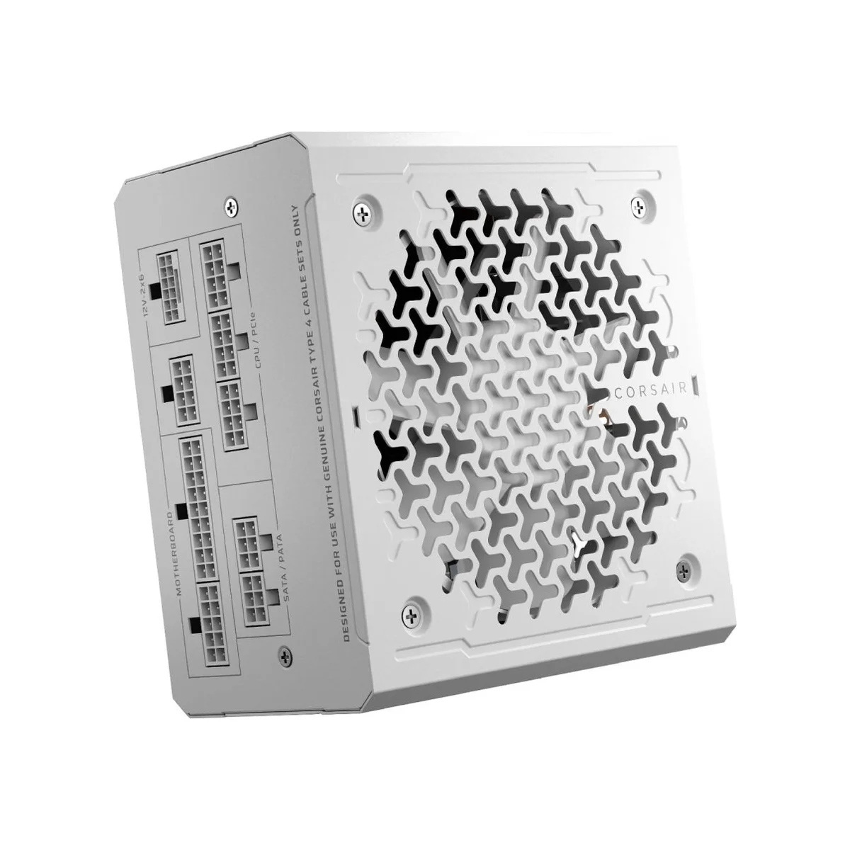 CORSAIR RM1000e Fully Modular ATX 3.1 Power Supply - White | 1000W, Cybenetics Gold, 120mm Fan - CP-9020294-UK view 2