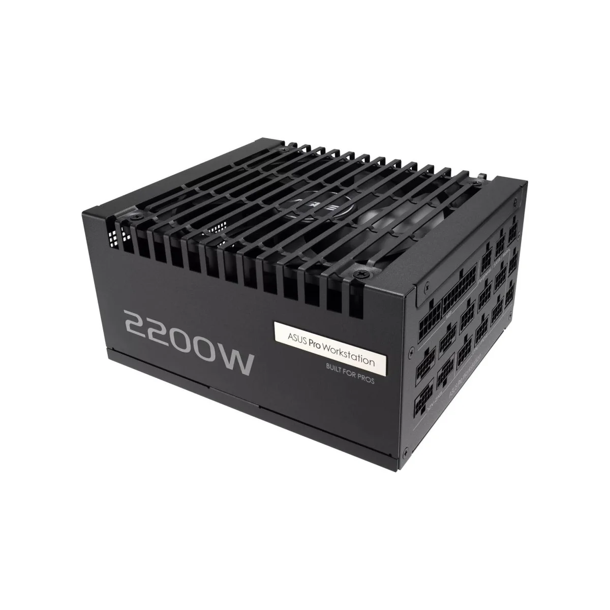 ASUS Pro WS 2200W Fully Modular 2200W ATX 3.1 Power Supply (80+ Platinum, PCIe 5.1, Low-Noise, Black) | 90YE00Z1-B0NA00 view 2