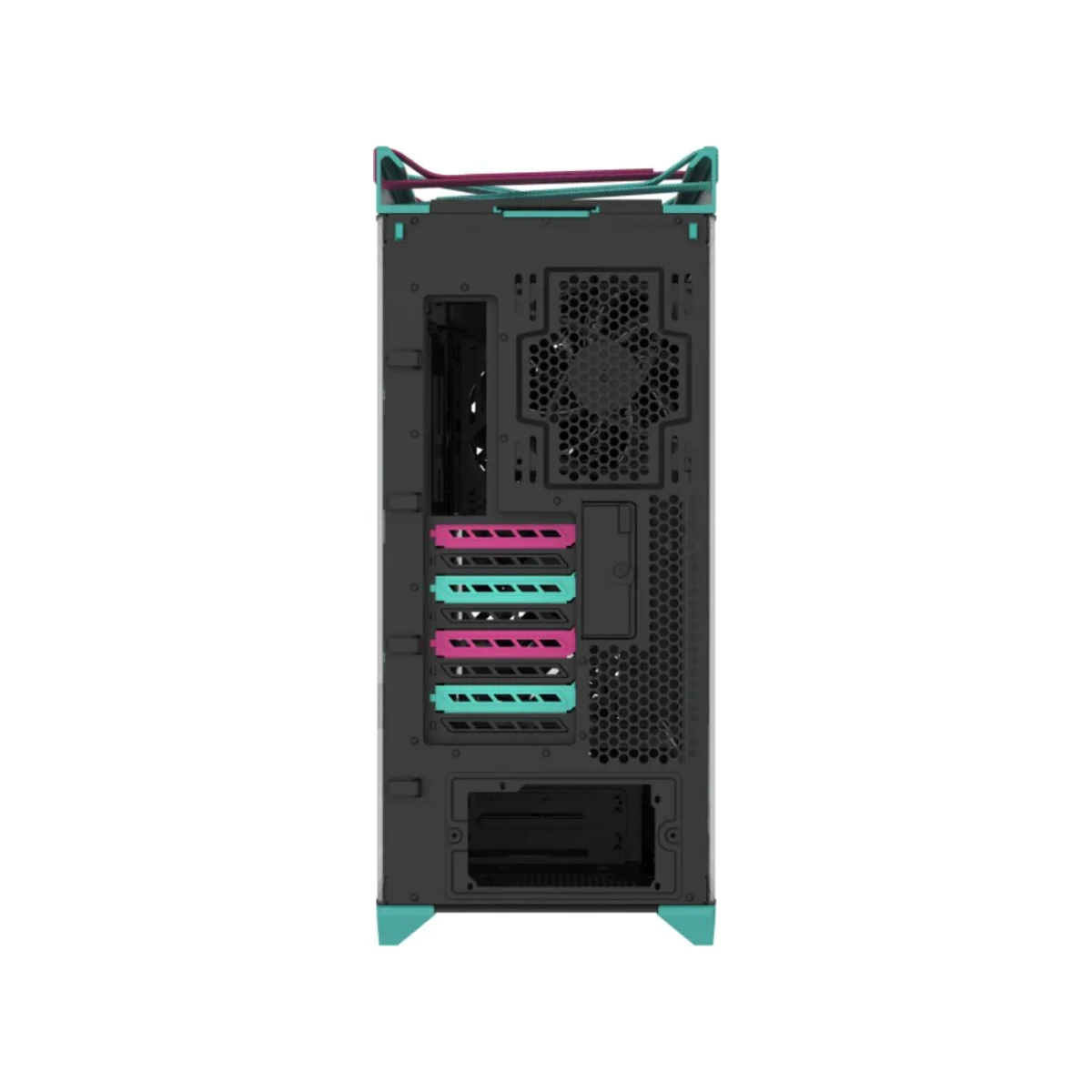 ASUS ROG Strix Helios II GX601S Hatsune Miku Edition Dual Tempered-Glass Mid-Tower E-ATX Gaming Case - Blue - 90DC00W0-B39010 view 5