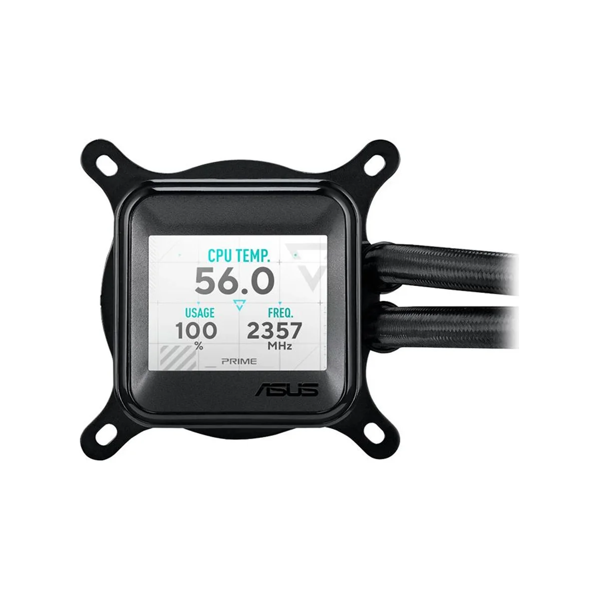 ASUS Prime LC 360mm ARGB LCD CPU Liquid Cooler - Black (3x 120mm ARGB Fans, 2.3" LCD, Copper Plate, AM4/AM5, LGA1700) - 90RC00Z1-B0EAY0 view 3