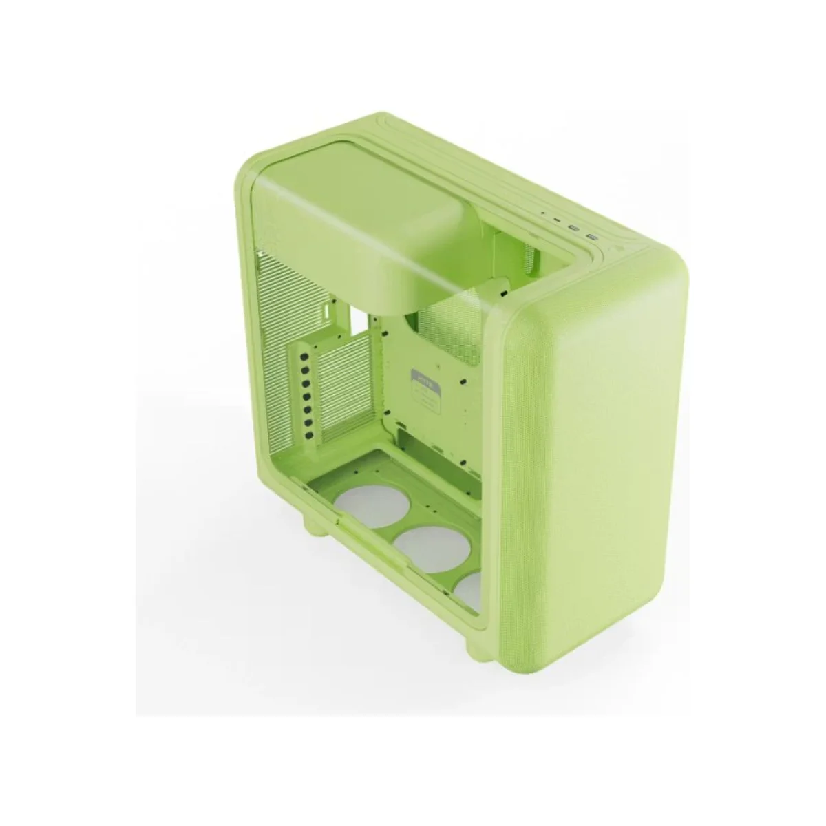 HYTE X50 Modern Performance E-ATX Mid-Tower Acoustic Glass Case - Matcha Milk 0 Fans Included – CS-HYTE-X50G-MM view 3
