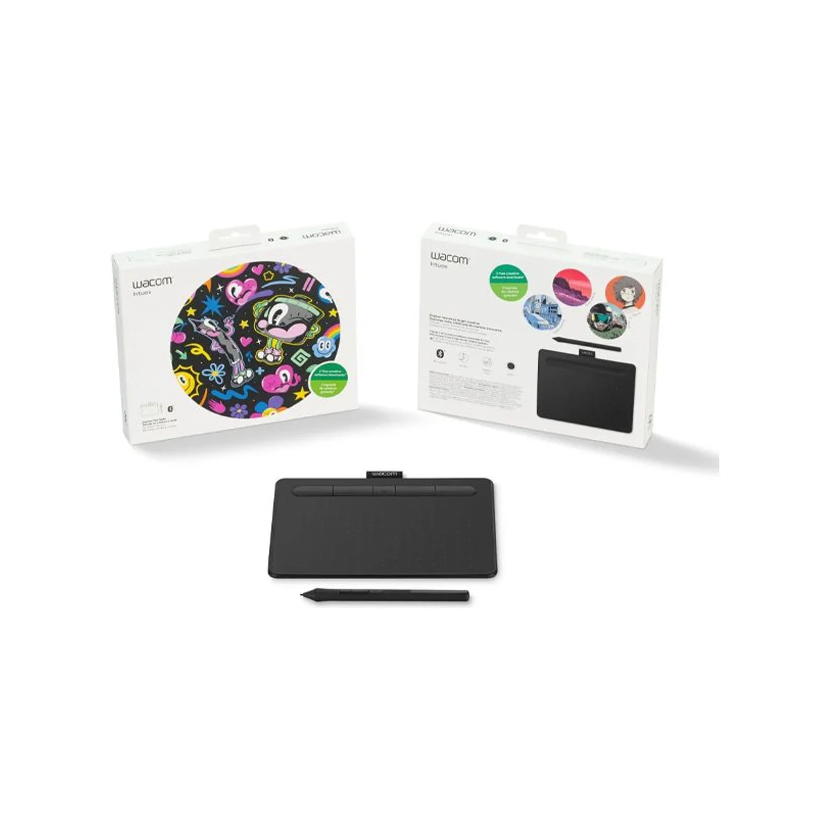 Wacom Intuos Small Bluetooth Manga Edition Creative Pen Tablet (Black) - CTL-4100WLK-M view 2
