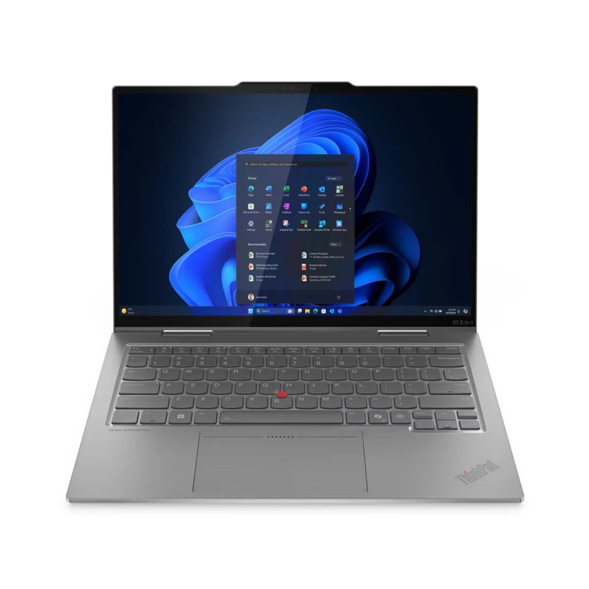 Lenovo ThinkPad X1 2-in-1 Gen 10 Aura Edition Laptop (Intel Arc Graphics, Intel Core Ultra 7 258V, 32GB RAM, 1TB SSD, 14" WUXGA IPS Touch & Flip, Windows 11 Pro, Black) - 21NU00E7GR