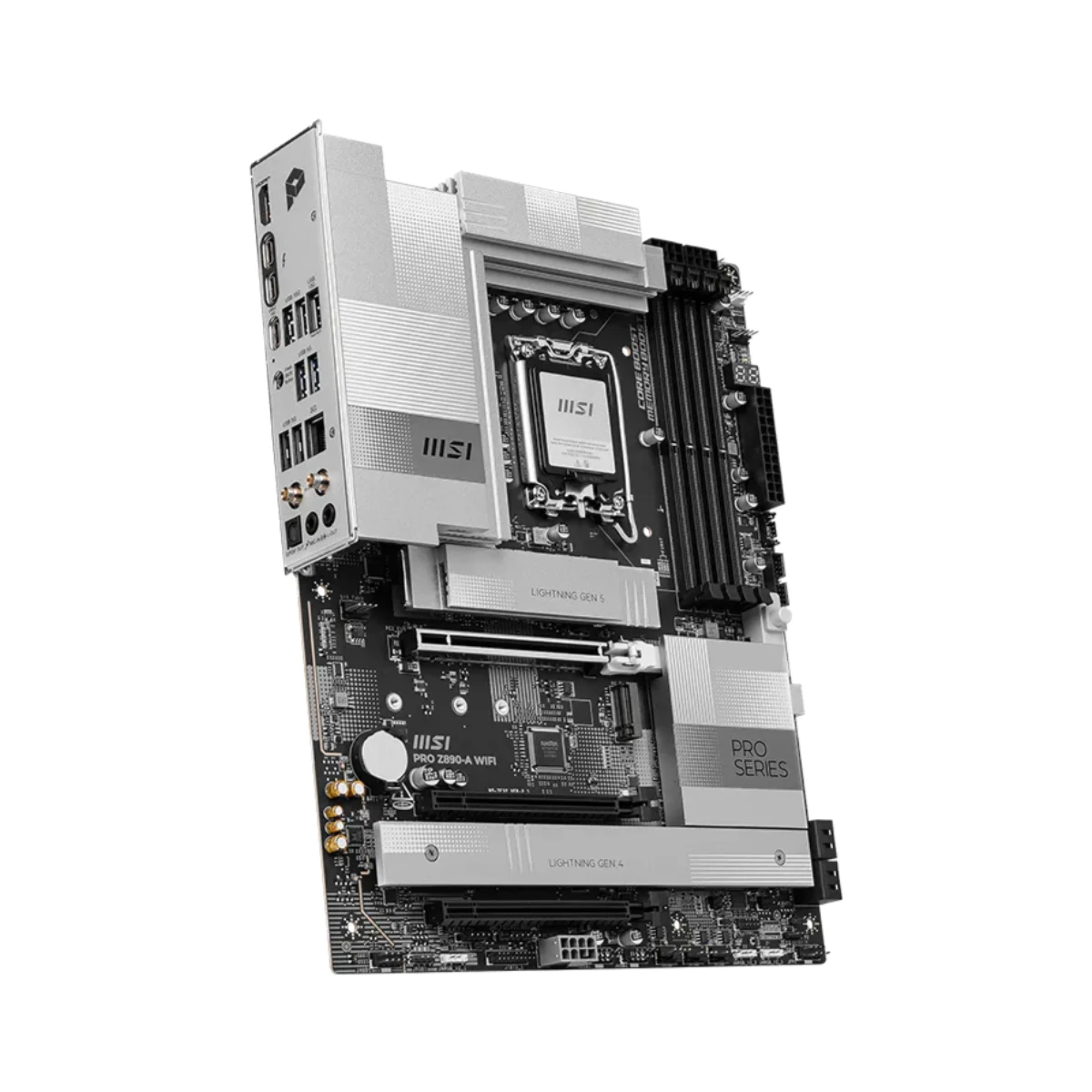 MSI PRO Z890-A WIFI LGA 1851 ATX Motherboard – White | 911-7E32-004 view 3