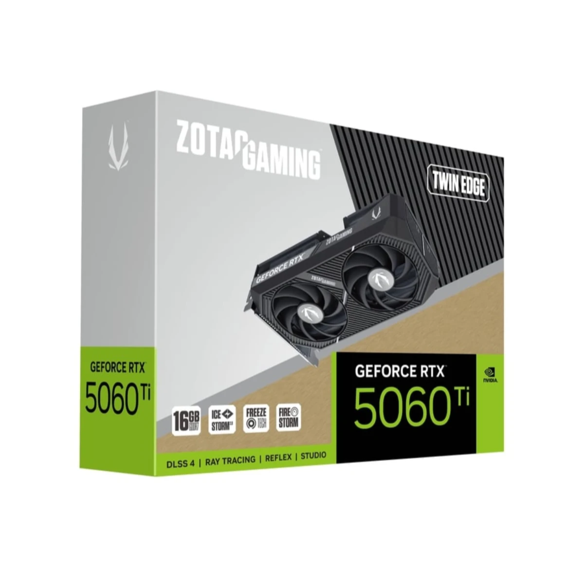 ZOTAC GAMING GeForce RTX 5060 Ti Twin Edge Graphics Card, 16GB GDDR7, DLSS 4 - ZT-B50620E-10M