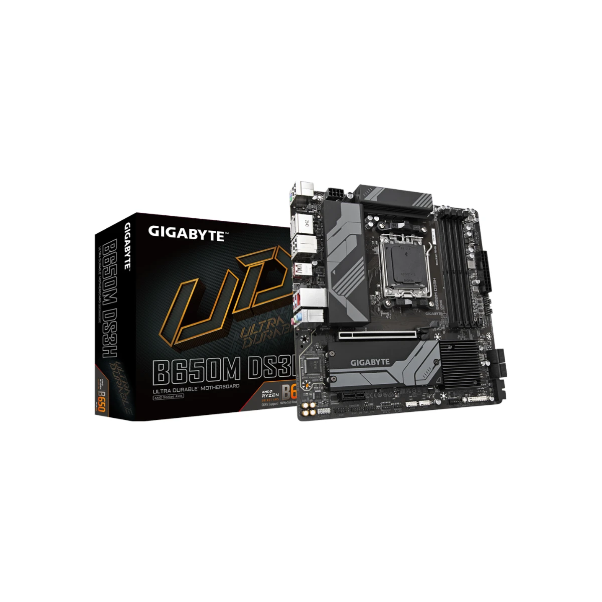 Gigabyte B650M DS3H AMD AM5 Micro-ATX Gaming Motherboard DDR5 - B650MDS3H