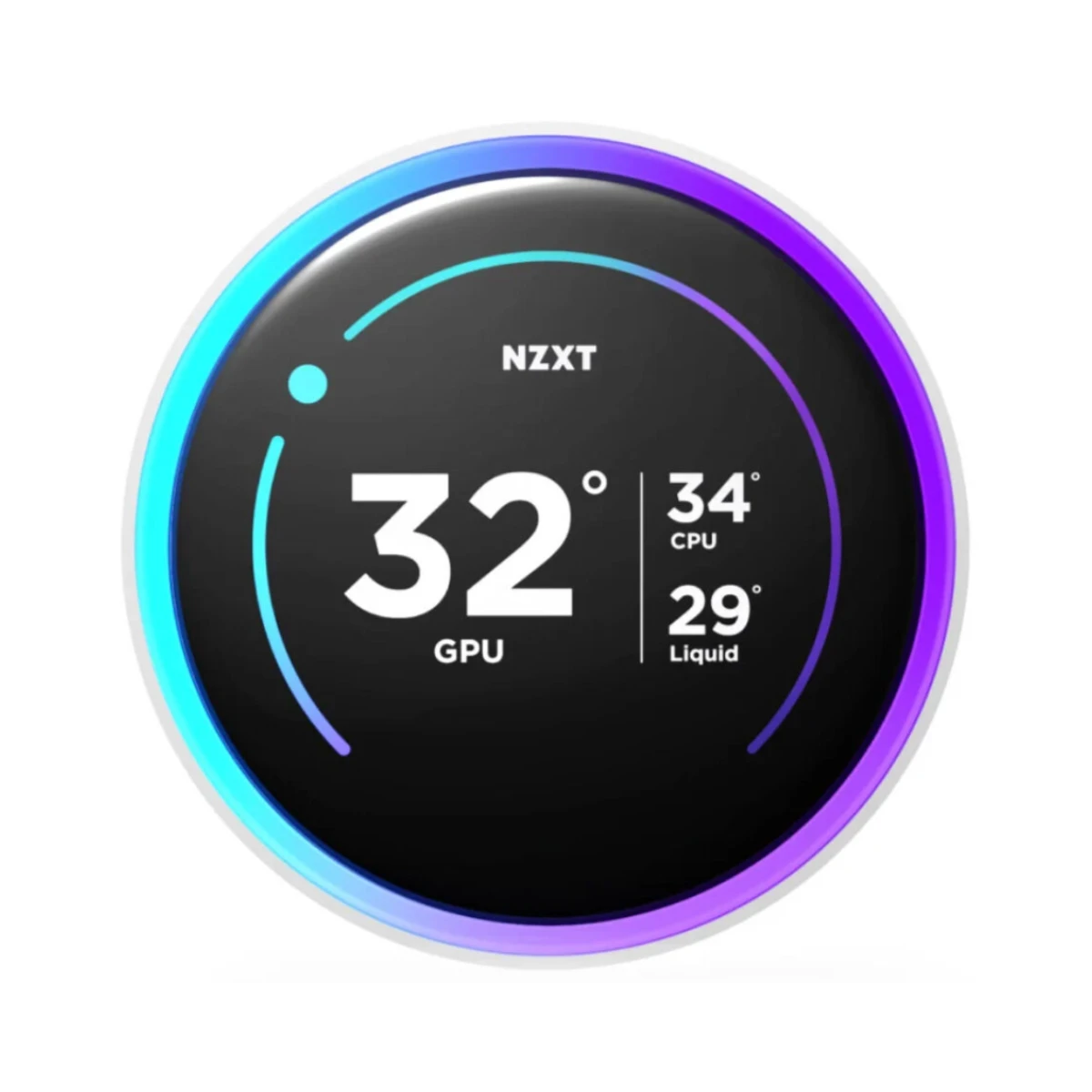 NZXT Kraken Elite 240 RGB AIO CPU Liquid Cooler – White - RL-KR24E-W2 view 3