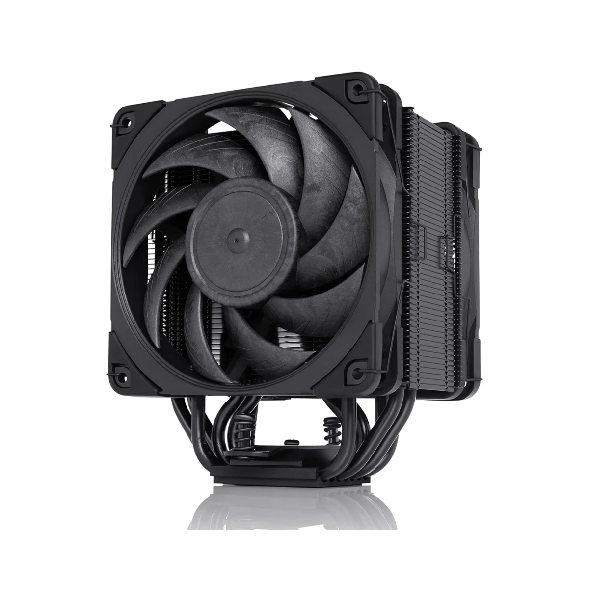 Noctua NH-U12A chromax.black Single Tower CPU Cooler - Black (Dual NF-A12x25 120mm Fans, SSO2 Bearing, 2000 RPM) - NH-U12A CH.BKK