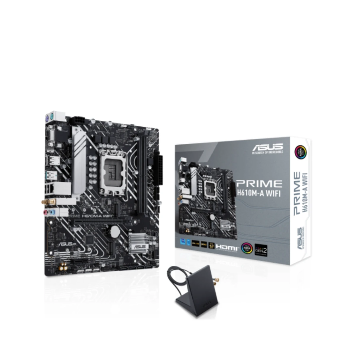 ASUS PRIME H610M-A WIFI DDR5 LGA 1700 Micro-ATX Motherboard - 90MB1G00-M0EAY0