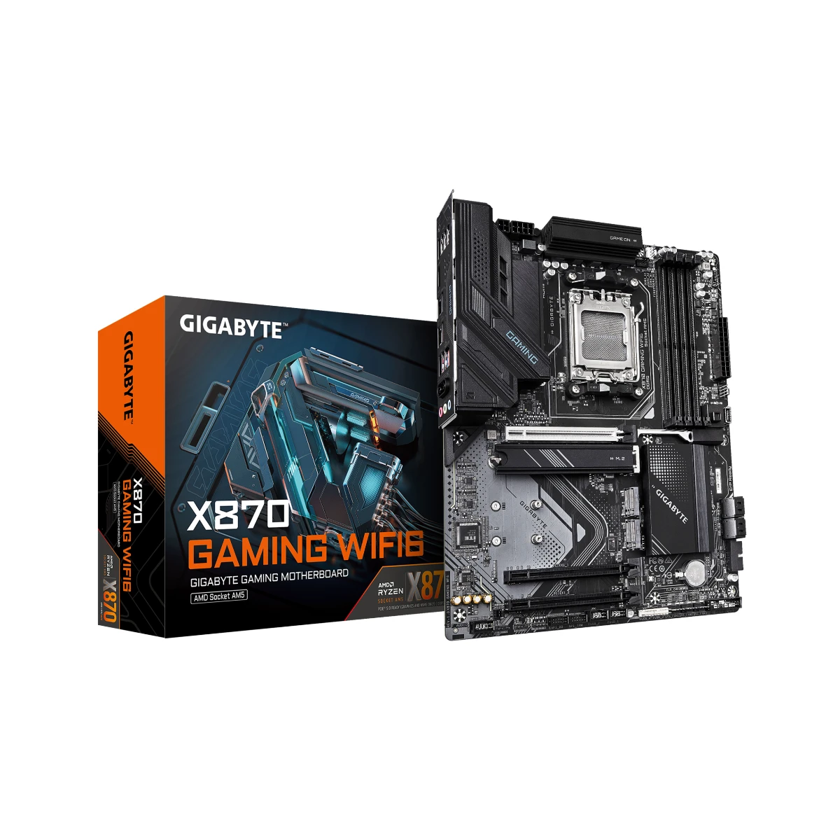 GIGABYTE X870 GAMING WIFI6 AM5 DDR5 ATX Motherboard | X870-GAMING-WF6