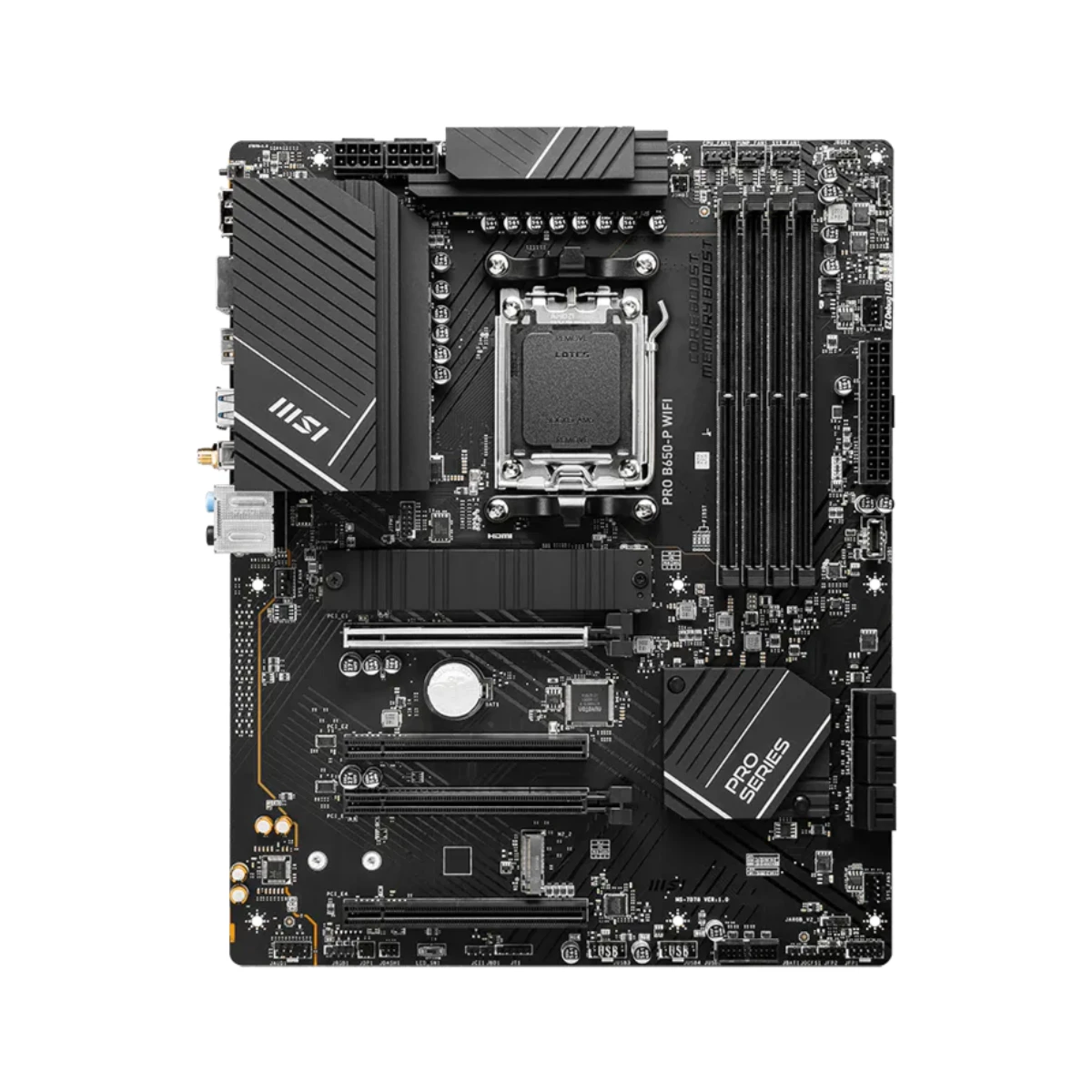 MSI PRO B650-P WiFi AMD AM5 DDR5 ATX Motherboard - 911-7D78-001 view 2