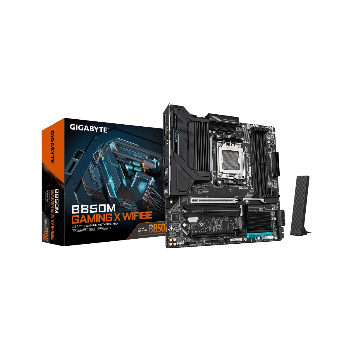 Gigabyte B850M GAMING X WIFI6E AM5 Micro-ATX Gaming Motherboard | B850M-GAMING-X-WF6E