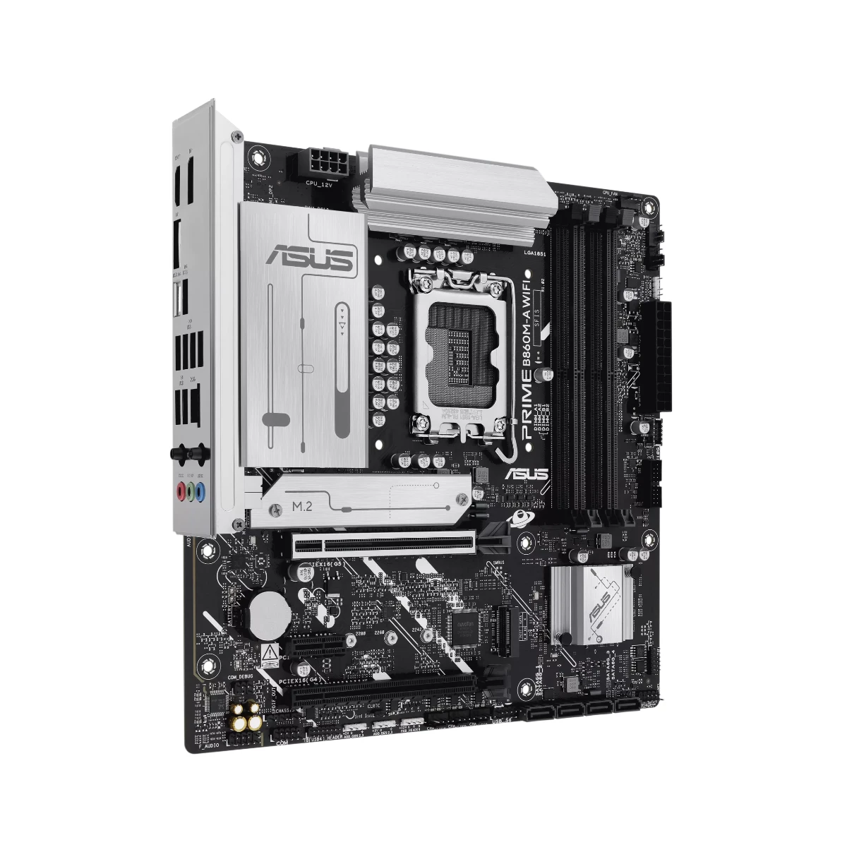 ASUS PRIME B860M-A WIFI LGA 1851 Micro-ATX Motherboard – White | 90MB1JY0-M0EAY0 view 3