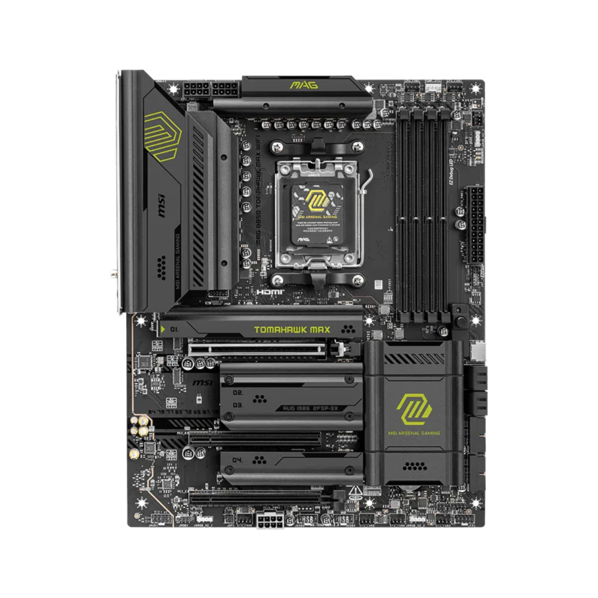 MSI MAG B850 TOMAHAWK MAX WiFi AMD AM5 ATX Motherboard | 911-7E62-002 view 2