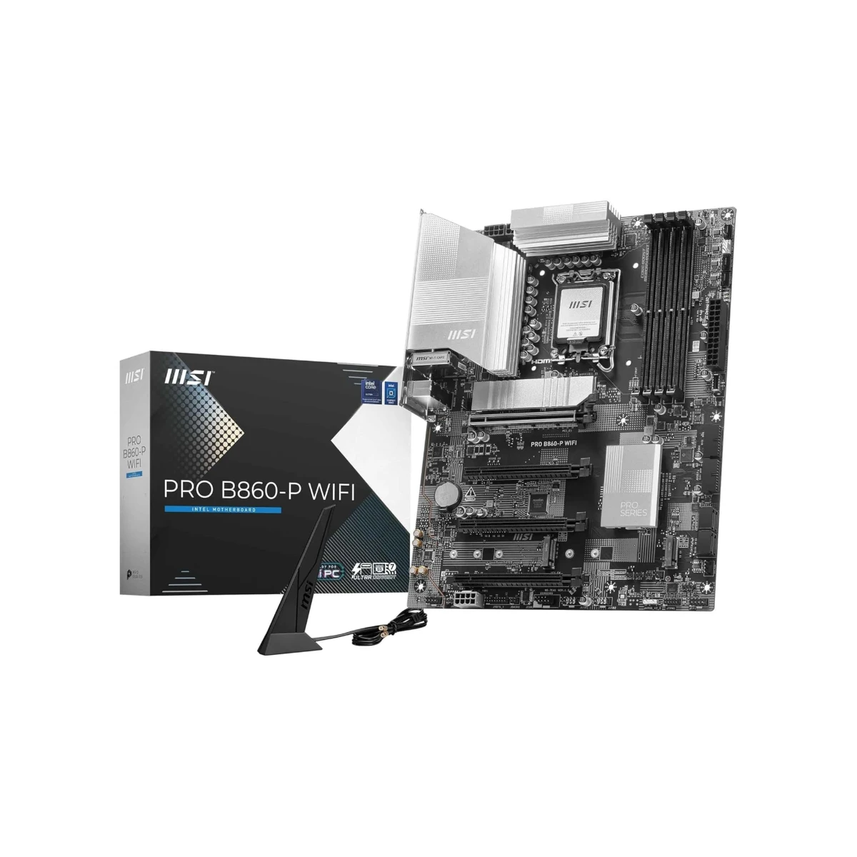 MSI PRO B860-P WiFi DDR5 LGA ATX Motherboard – Black | 911-7E41-002