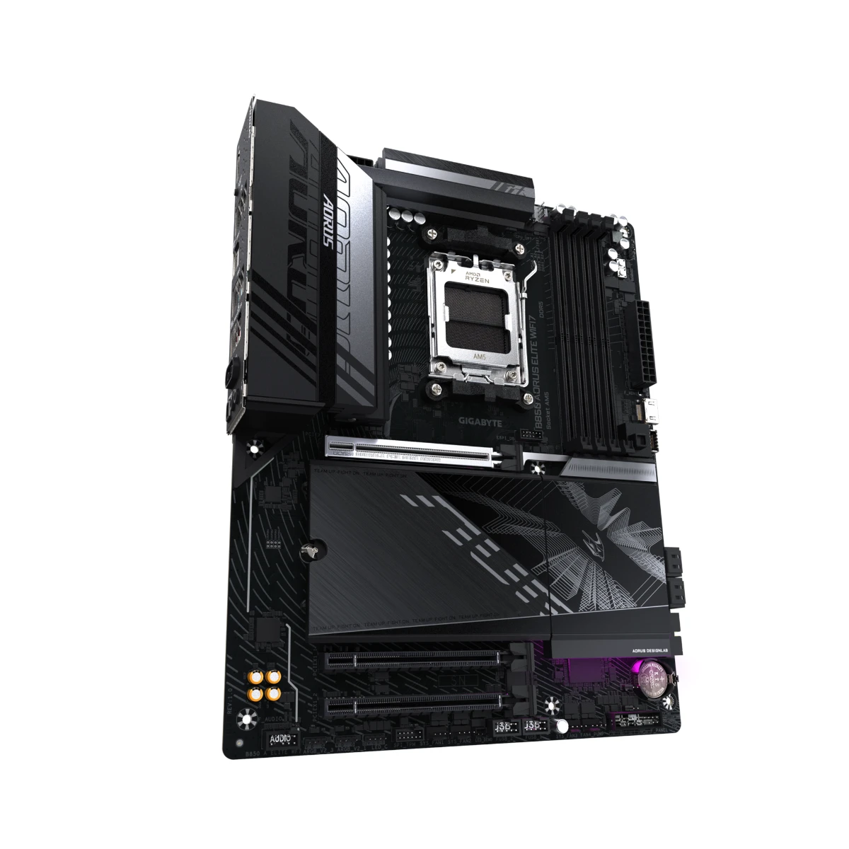 Gigabyte B850 AORUS ELITE WIFI7 AM5 ATX Gaming Motherboard – Black | B850-A-ELITE-WF7 view 3