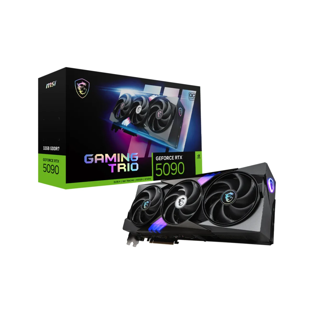 MSI GeForce RTX 5090 GAMING TRIO OC Graphics Card, 32GB GDDR7, DLSS 4 - 912-V530-024