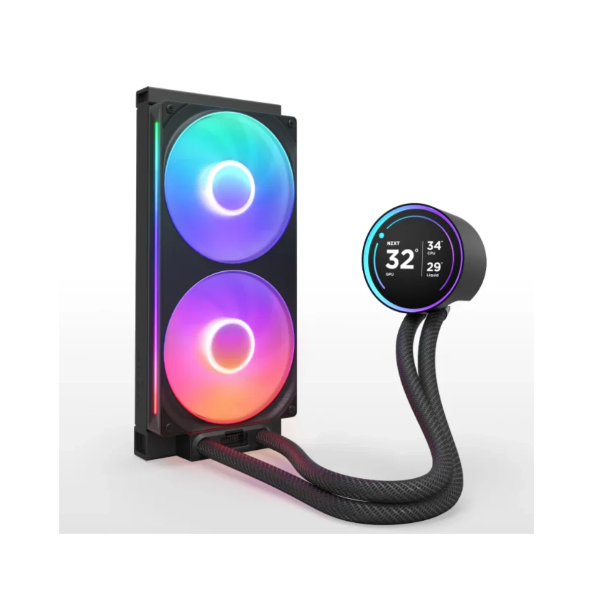 NZXT Kraken Elite 280 RGB AIO CPU Liquid Cooler – Black - RL-KR28E-B2 view 2