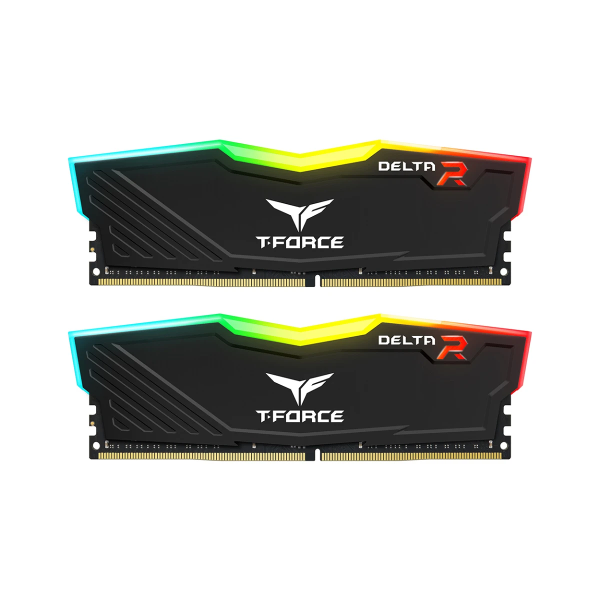 TEAMGROUP T-Force Delta RGB 32 GB (2x16GB) DDR4 3600MHz RAM Memory (CL18, Black) – TF3D416G3600HC18JBK