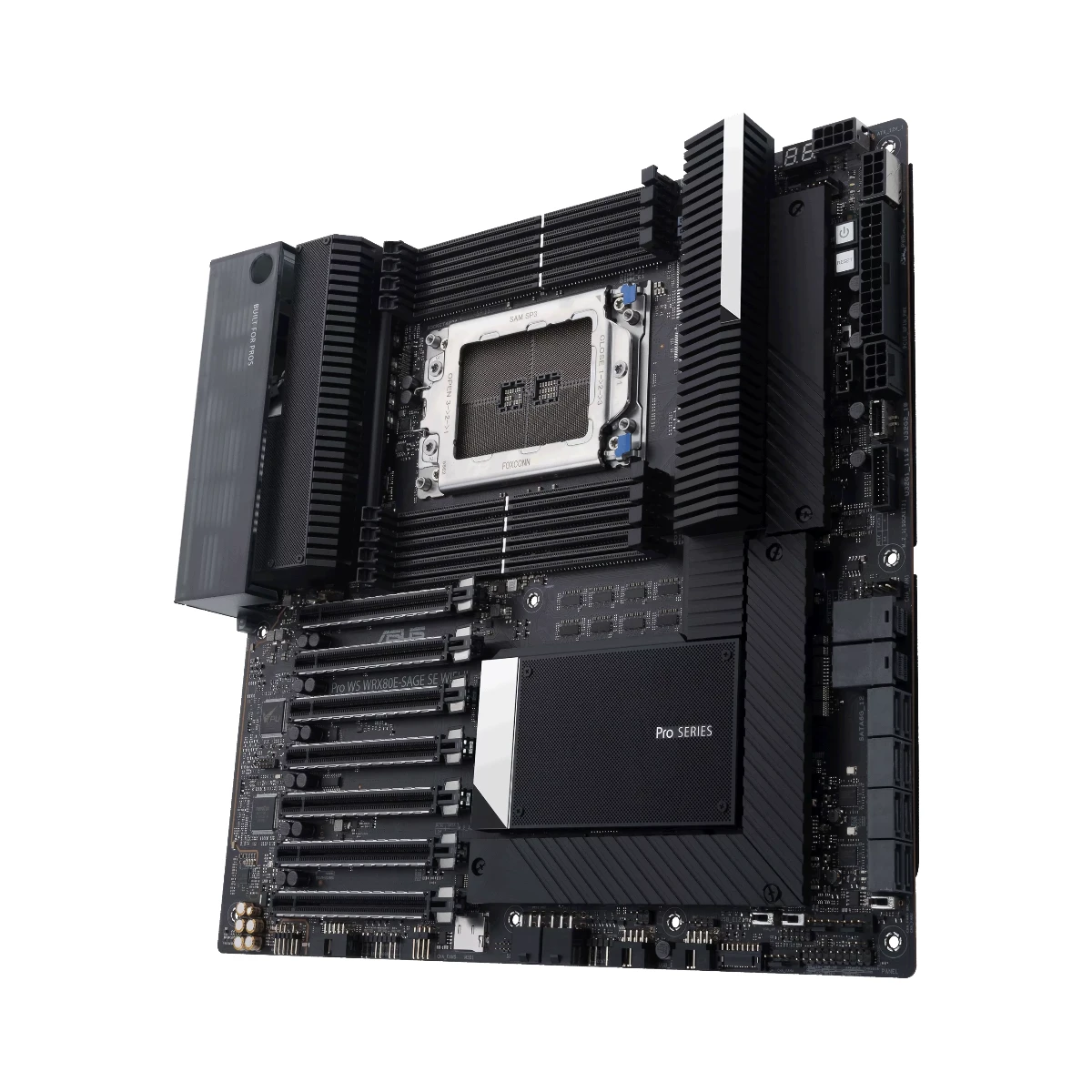 ASUS Pro WS WRX80E-SAGE SE WiFi II E-ATX Workstation Motherboard AMD Ryzen Threadripper PRO | 90MB1E60-M0EAY0 view 2