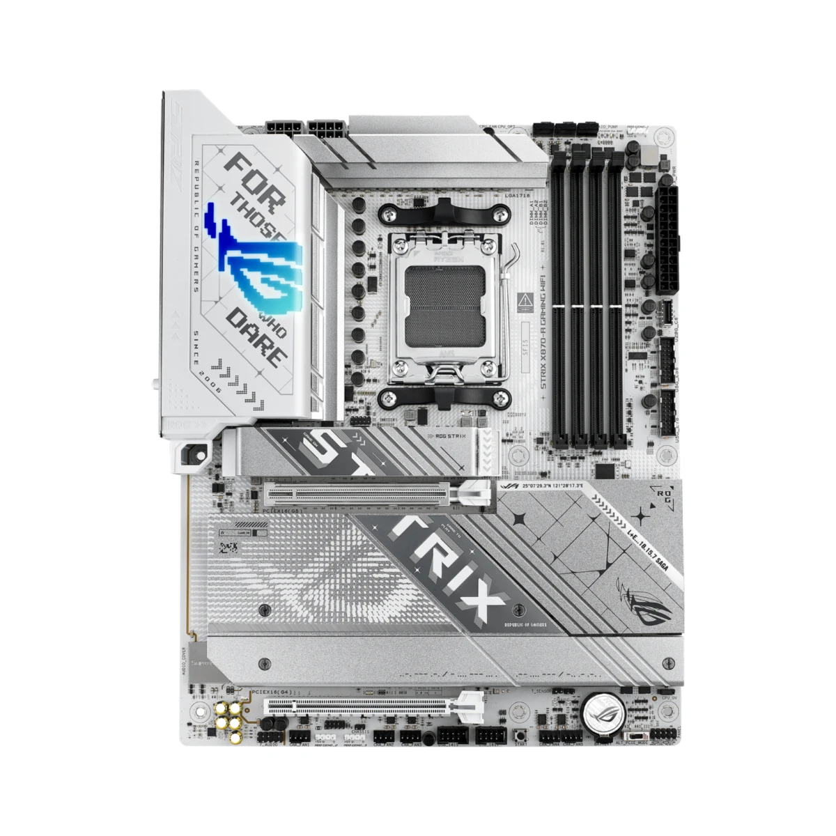ASUS ROG STRIX X870-A GAMING WIFI DDR5 AM5 ATX Motherboard – White | 90MB1IF0-M0EAY0 view 2