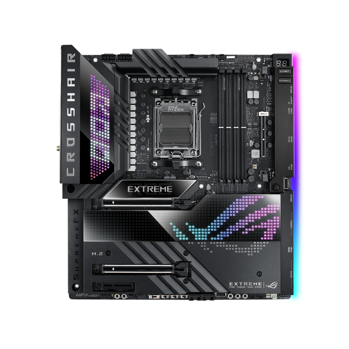ASUS ROG Crosshair X670E Extreme AM5 E-ATX Motherboard – AMD X670E, DDR5, PCIe 5.0, WiFi 6E | 90MB1B10-M0EAY0