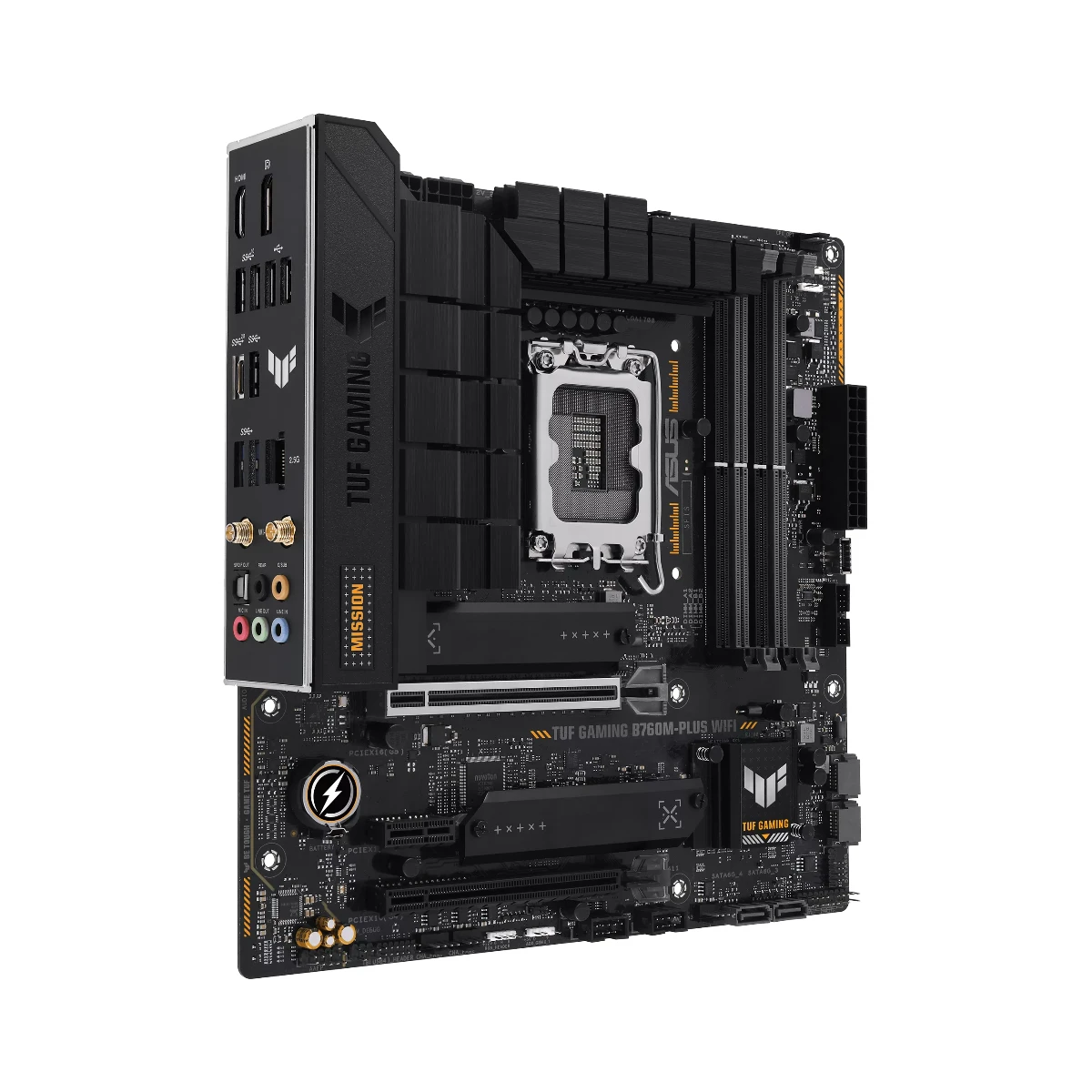 ASUS TUF GAMING B760M-PLUS WiFi DDR4 Micro-ATX Motherboard Intel LGA 1700 - 90MB1ET0-M0EAY0 view 2